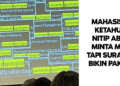 Mahasiswa Curang Absen, Surat Maafnya Bikin Ketawa!