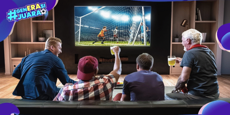 TV 43 Inci 2 Jutaan Bikin Nonton Bola Kayak di Stadion!