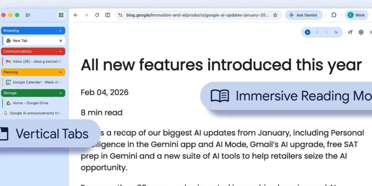 Google Chrome Update: Tab Vertikal Siap Memudahkan Navigasi Puluhan Halaman Sekaligus