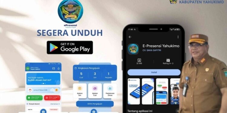 E-Presensi Diterapkan Bertahap di 4 OPD, Sekda Yahukimo Siapkan Peluncuran Penuh