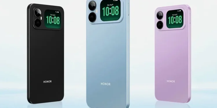 Unik! Honor Play 20C Hadirkan Fitur Layar Sentuh Sekunder di Bagian Belakang